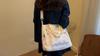 Printed Pattern Casual Canvas Tote Bag With Zipper Closure For University Students School And Travel