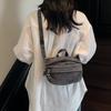 Джинсовая сумка через плечо женская однотонная сумка кроссбоди сумка для мобильного телефона
