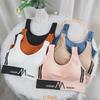 Women's Seamless Fitness Yoga Sports Bra With U Back And Push Up Cup Padding