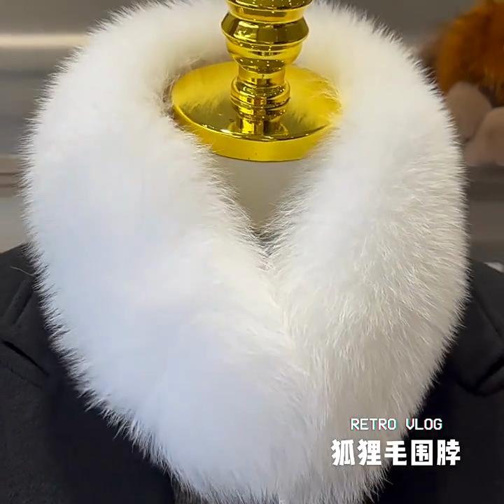 New Winter Women Real Fox Fur Scarves Natural Fluffy Fox Fur Scarf Lady Warm Good Quality 100% Genuine Fox Fur Muffler