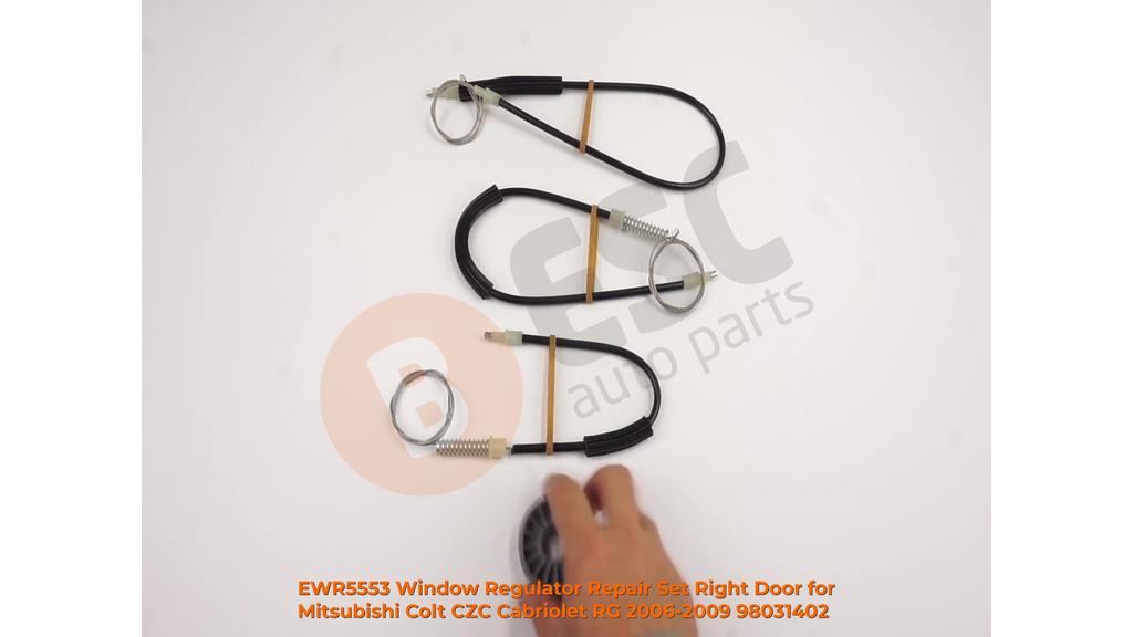 EWR5553 Window Regulator Repair Set Front Right Door for Mitsubishi Colt CZC Cabriolet RG 2006-2009 98031402