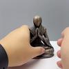Статуя инопланетянина Медитация Йога Фигурка инопланетянина Смола Скульптура для дома В помещении На открытом воздухе Патио Газон Двор Декор Коллекционный подарок