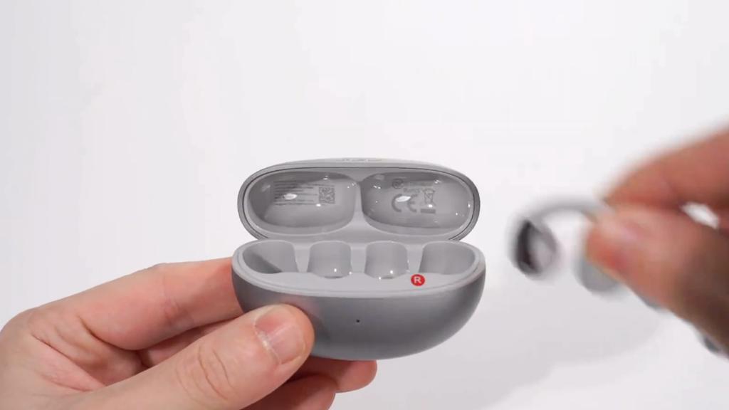 Qcy Наушники-клипсы, Беспроводные Bluetooth-наушники с открытым ухом, С долгим временем работы от аккумулятора, Серебристый цвет, Зарядка Type-C