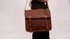 Genuine Men & Women Vintage Brown Leather Satchel Messenger Bag Shoulder Bag