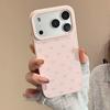 Розовый Бант Кожаный Чехол для Мобильного Телефона Apple 17promax Подходит для IPhone16 Корейская Мода Защитный Чехол
