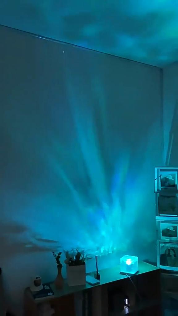 Проектор Ocean Wave Light 16 цветов Midnight Aura Aurora Glow Lamp Home Office Bar Restaurant Подводный проектор Night Light