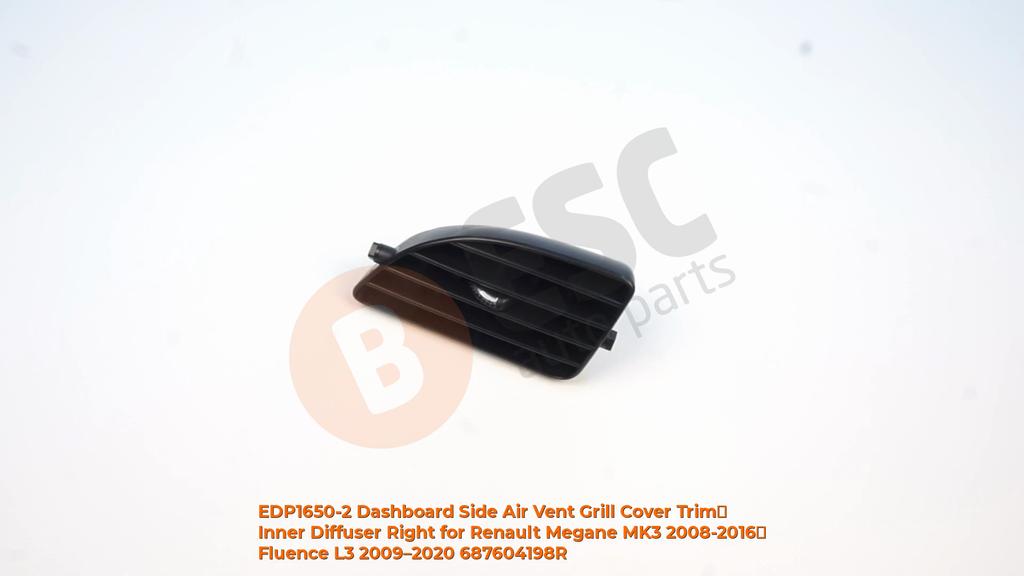 EDP1650-2 Dashboard Side Air Vent Grill Cover Trim Inner Diffuser Right for Renault Megane MK3 2008-2016 Fluence L3 2009–2020 687604198R