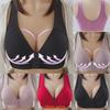 Womens Front Fastening Non-wire Push Up Bra With Soft Lined Deep-v Design For Ultimate Comfort
