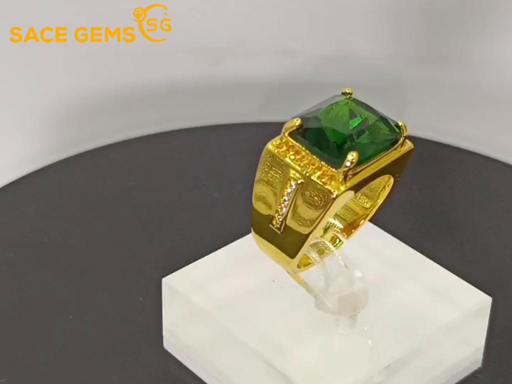 Sace Gems Роскошный медный сплав циркон обручальное кольцо мужчины ювелирные изделия подарок