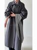 Johnature Retro Loose Large Pocket Trench Coat For Women Autumn Korean-Style Casual Lapel Tie-Waist Versatile Coats