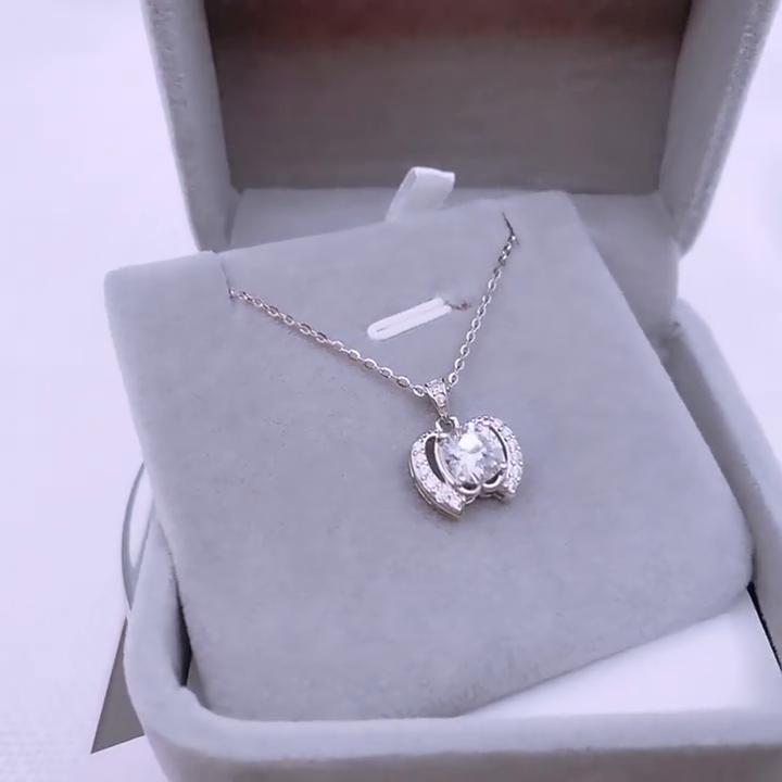 Tancision S925 стерлингового серебра Муассанит Роскошное индивидуальное ожерелье с подвеской женское классическое ожерелье прилив вечерние подарок