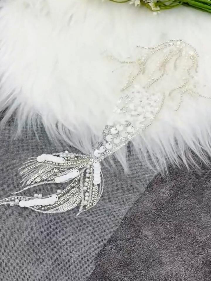 1 шт. Нашивка русалки Пришивная Вышитая аппликация Аппликации со стразами DIY Швейные аксессуары