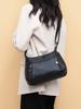 Large Capacity Middle-Aged Mother Bag Women's Multi-Layer Shoulder Bag Soft Leather Crossbody Bag Mobile Phone Bag