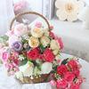 2PCS Artificial rose bouquets for home decoration, wedding arrangements, 5-head Persian roses
