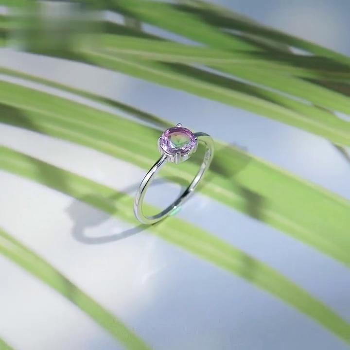 Tancise Classic 925 Sterling Silver Zircon Ring Ladies Jewelry Wedding Promise Party Gift