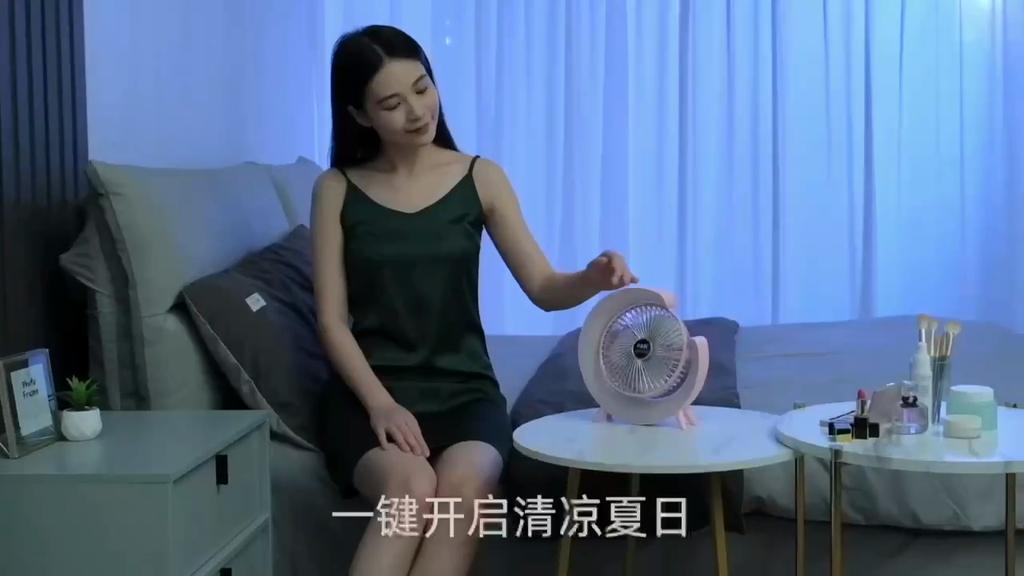 USB Desk Fan 3 Speeds with Colorful Light Personal Fan 180 Degree Rotatable Desktop Fan for Home Office Bedroom Dorm Summer Gift