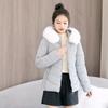 Fashion Winter Short Coats Female Parkas Hooded Faux Fur Collar Lady Jackets Thick Warm Outerwears
