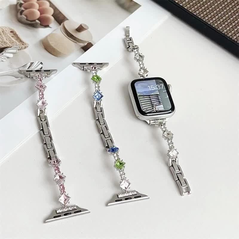 Браслет-ремешок для Apple Watch Series 11 9 8 7 SE Ultra 38/40/41/42/44/45/46 мм со стразами