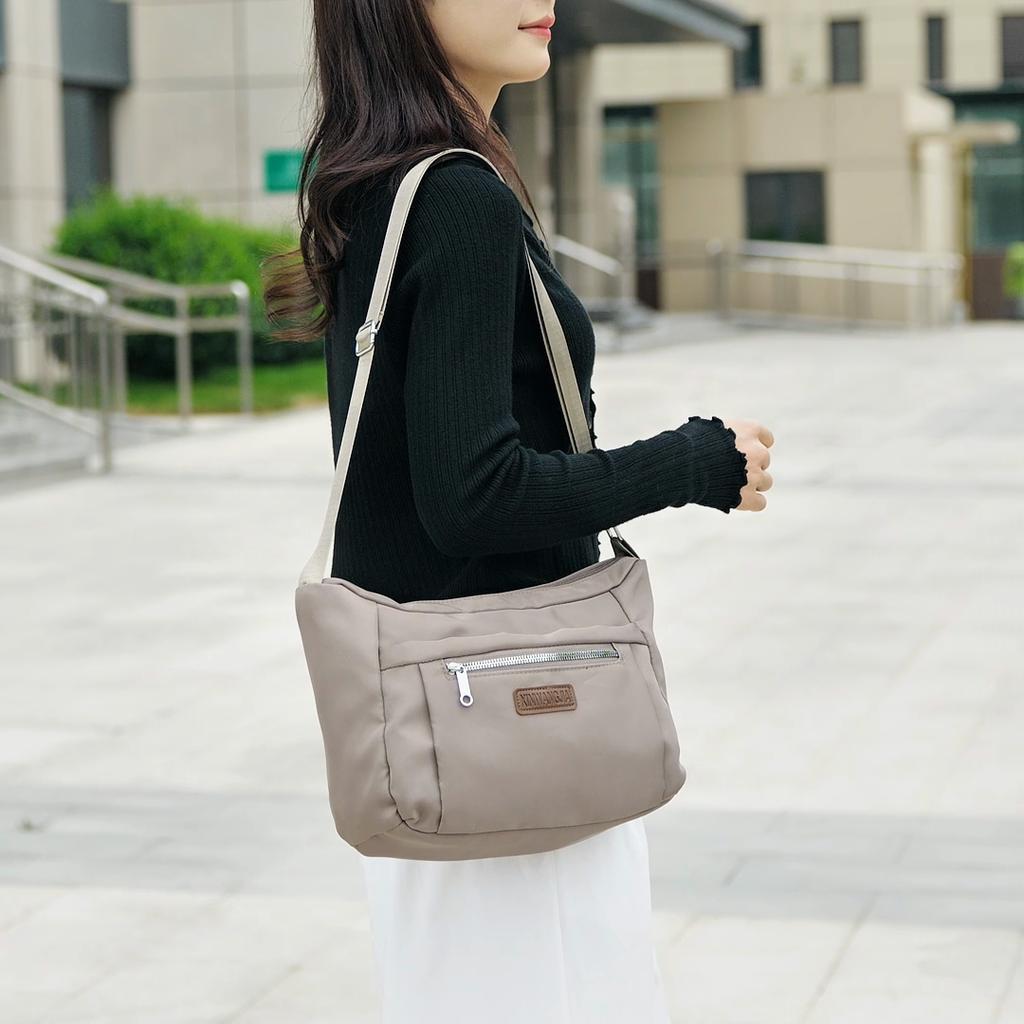 Водоотталкивающая нейлоновая сумка-мессенджер, большая вместимость, сумка для commuters, женская сумка через плечо