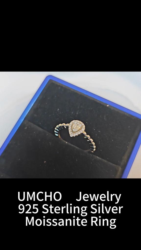 Luxury Single Pear Shape Gray Crystal Large Rings for Women Exaggerated Fashion Jewelry