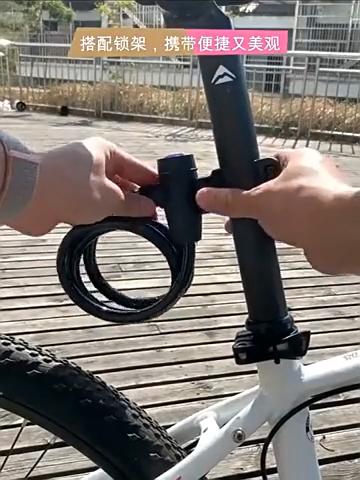 Велосипедный тросовый замок с ключами и крепежным кронштейном, Портативный противоугонный стальной тросовый замок для велосипеда