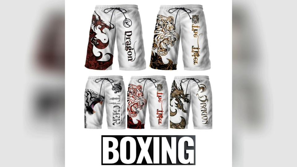 Шорты для ММА Dragon Tiger UFC Кикбоксинг Мужские Женские Унисекс Быстросохнущие Дышащие Спорт Зал Фитнес Тренировка
