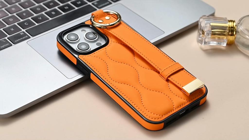 Чехол для телефона с ремешком из искусственной кожи и кольцом для IPhone 15 14 Plus 13 12 Mini 11 Pro Max X XS XR 7 8 Plus, противоударный чехол с держателем