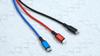 QOOVI Кабель для быстрой зарядки 3 в 1, Micro USB/Type-C/Lightning