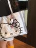 Большая сумка в стиле Hello Kitty из ПУ-материала для повседневного использования и студенческой моды