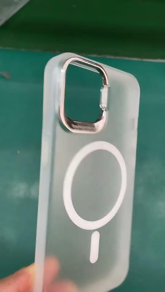 Для чехла Magsafe Kickstand для iPhone 16 Pro Max, беспроводного зарядного устройства Magsafe, чехол для Apple 15, 14, 13, 12, 16 Pro, невидимый кронштейн, откидная крышка для объектива