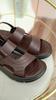 RED DRAGONFLY Men's Sandals, Lightweight Slippers, Summer Cowhide Beach Shoes, Open-Toe Breathable Two-Way Wear WTT22118J
