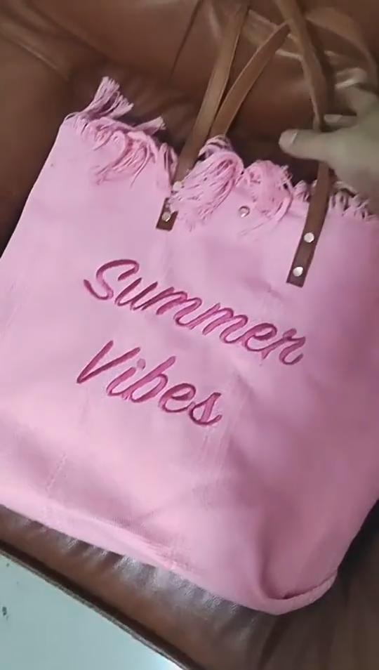 Handbag Simple Beach Bag Travel Bag Tassel Tote Bag Large Capacity One Shoulder Bag Tide