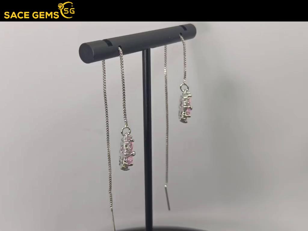 Sace Gems Классические серьги с цирконом из медного сплава для женщин, подарки на свадьбу