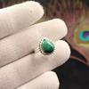 Натуральный Малахит Драгоценный Камень 925 Стерлинговое Серебро Ручной Работы Изящное Кольцо Для Жены RR-77-22