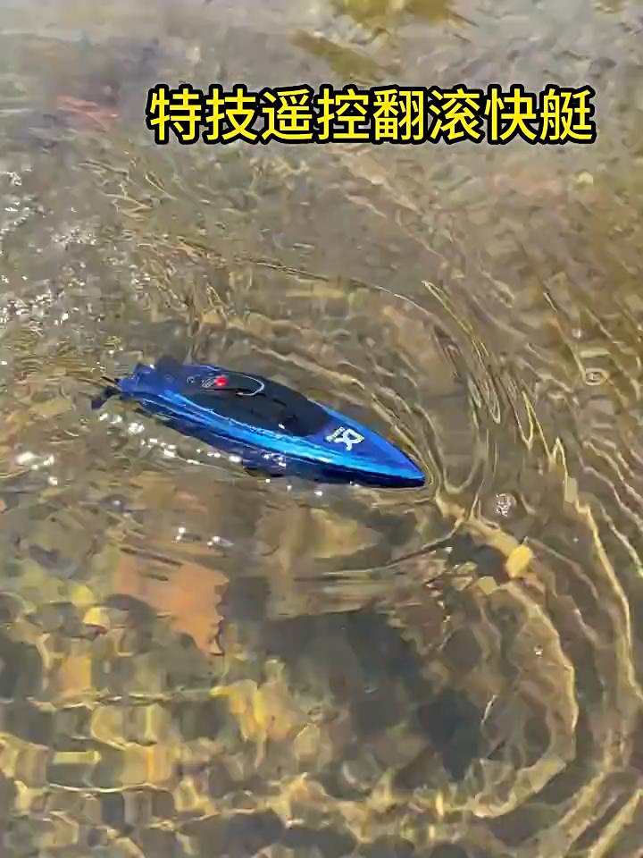 2.4GHz Mini Remote Control RC Boat, 360° Rotation Fast RC Boat Toy for Pools & Lakes, Battery Powered Pool Water Toy for Kid, Ideal Gift