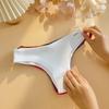 FINETOO 3 шт., женские хлопковые трусики, сексуальные стринги, 6 цветов, нижнее белье для женщин, трусы-бикини с низкой посадкой