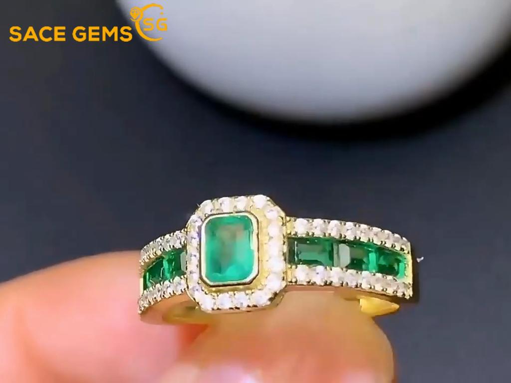 Sace Gems Классическое кольцо из медного сплава с цирконом, женские ювелирные изделия, свадебный подарок для вечеринки
