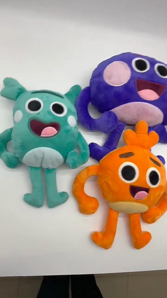 Grumble Bumble Nums Plush Toy Cute Cartoon Monster Stuffed Doll Colorful Soft Plushie Figure Home Sofa Decoration Collectible Gift For Kids And Fans