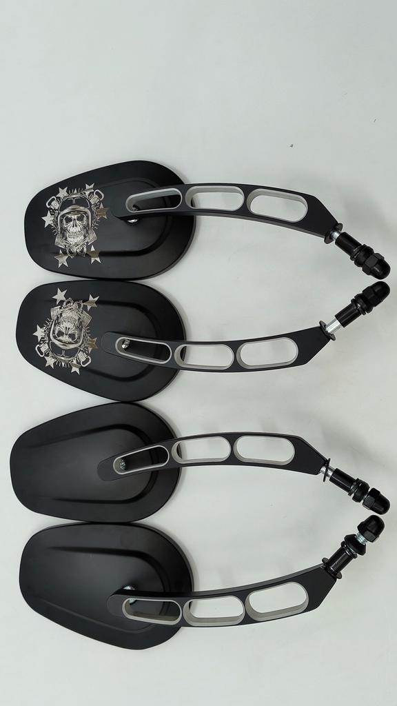 Motorcycle Rear View Rearview Side Mirrors For Harley Dyna Electra Glide Fatboy Iron 883 Road Glide Sportster 883 1200 Softail