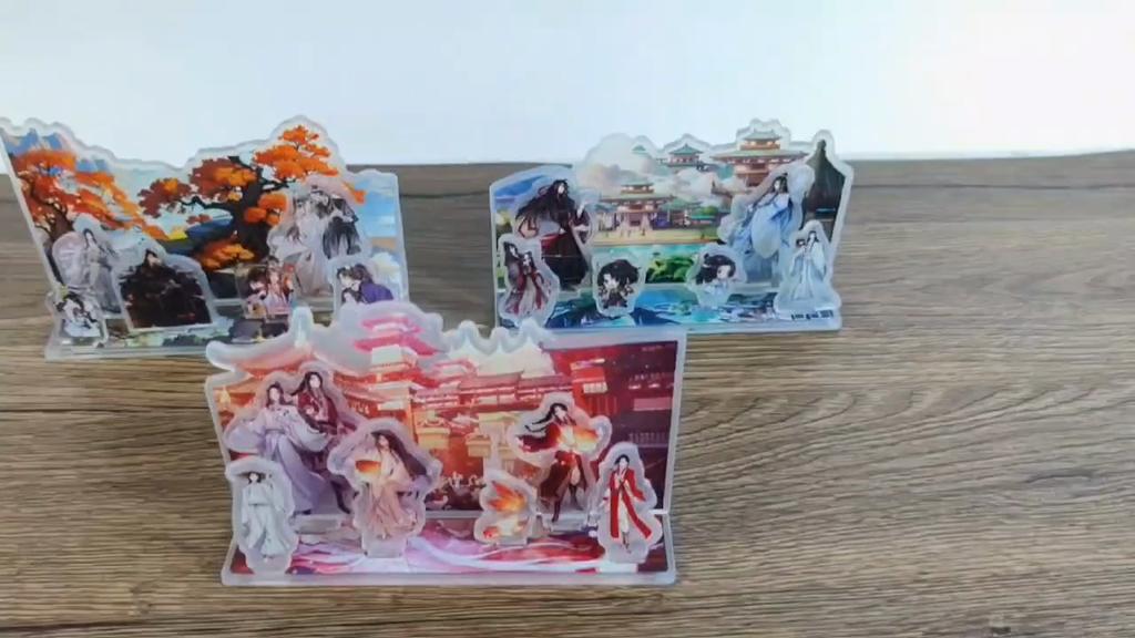 Аниме Heaven Должностные лица Благословение акриловая подставка Фигурка Мо Дао Зу Ши Модель Пластина Декор стола Игрушка