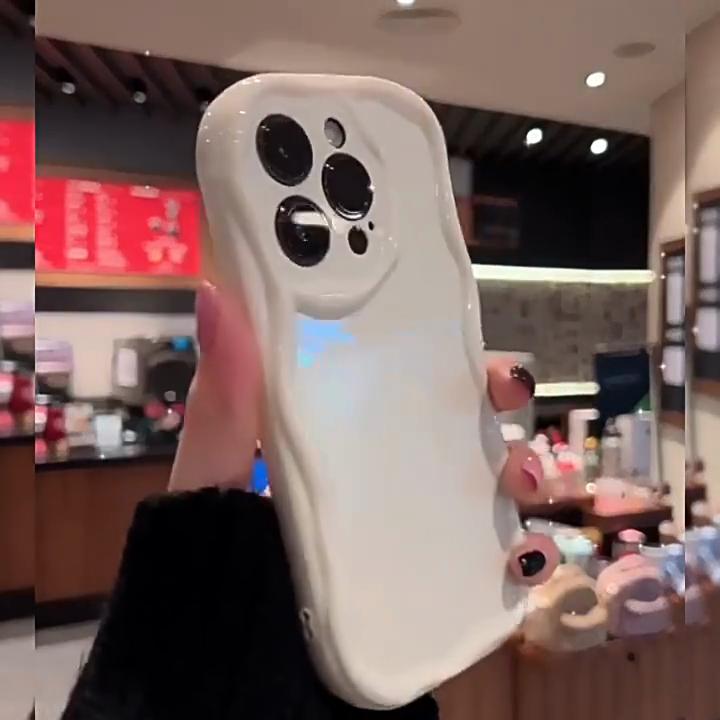 Абстрактный чехол для телефона с цветовыми блоками и каракулями Для iPhone 17 16 15 14 13 12 11 Pro Max Plus Защитная крышка с волнистым краем