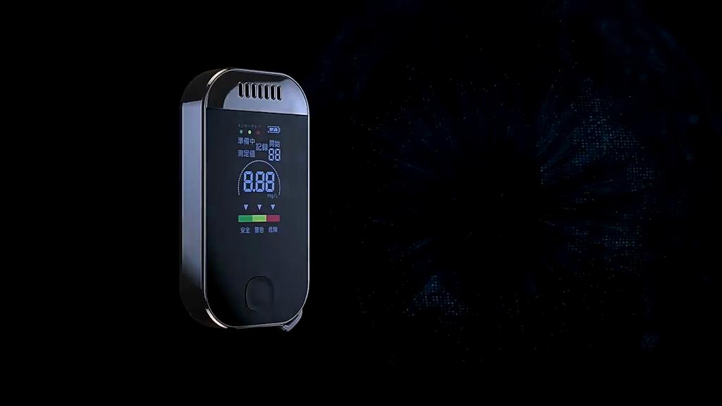 Портативный USB-алкотестер с высокой точностью и цветным экраном