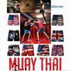 USA United States America Flag Boxing Muay Thai Kickboxing Shorts 3D Print Fighting Training Unisex Men Women Quick Dry Fitness Gym Sport Workout