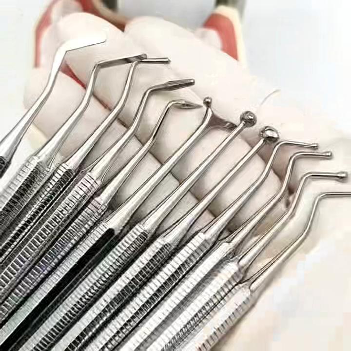 Dental Composite Filling Tool Instrument Filler Spatula Amalgam Plastic Filling Spatula Double Ends Stainless Steel