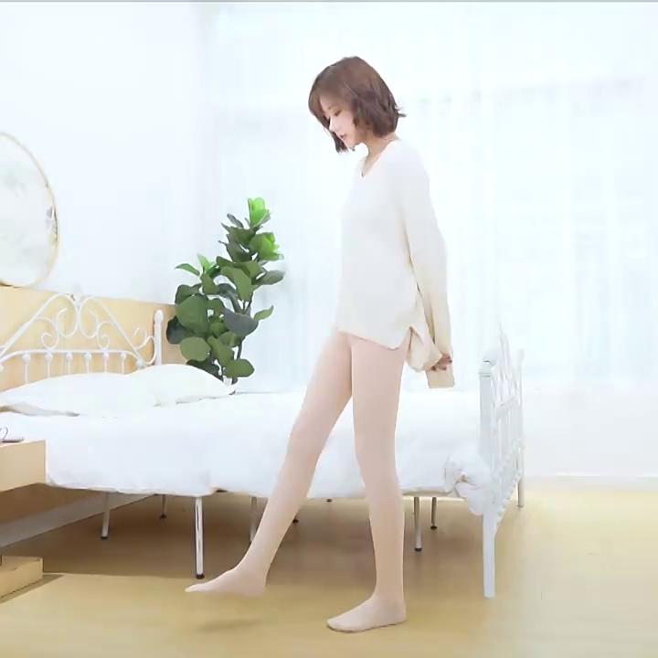 300г (добавить плюшевый) Осенне-зимние новые водонепроницаемые брюки на улице, голые цельные брюки, однослойные колготки с голыми ногами, женские нижние брюки