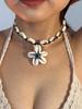 Boho Shell Pendant Necklace for Women Evil Eye Flower Choker Rope Necklace Beach Jewelry Felame Bijoux Handmade
