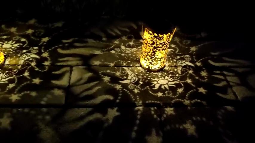 Солнечные фонарики, уличный декор сада, подвесные солнечные фонари, металлический декор Солнца, Луны и звезд, уличные фонарики для патио, двора, стола, дорожки