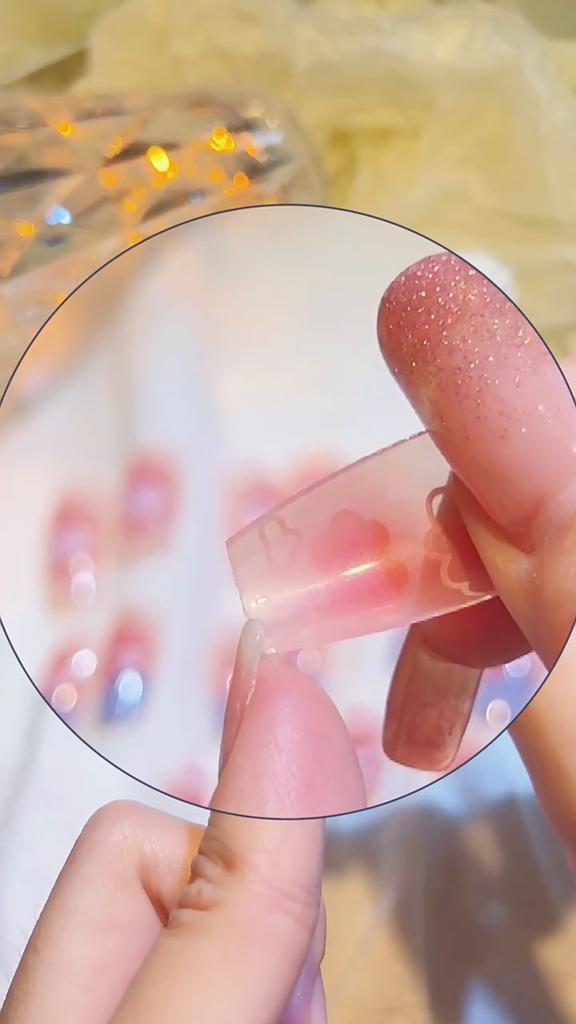 1 Box French Detachable Ballerina False Nails Wearable Fake Nails Nail Tips Manicure Tool Press On Nails