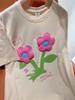 Летняя женская футболка с 3D цветочным дизайном, милая женская футболка с забавным принтом, свободная футболка с короткими рукавами и круглым вырезом