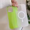 2 In 1 Candy Color For Magsafe Matte Case For iPhone 16 Plus 15 14 13 12 11 Pro Max Magnetic Wireless Charging Shockproof Phone Cover